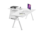 Elements 1000 - L-Shaped Corner Office Desk White JC Leg [1800L x 1800W] - white, none