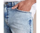 Target Slim Denim Shorts - Blue