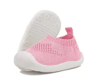 Dadawen Toddler Shoes Baby First-Walking Trainers Toddler Infant Boys Girls-C001Pink