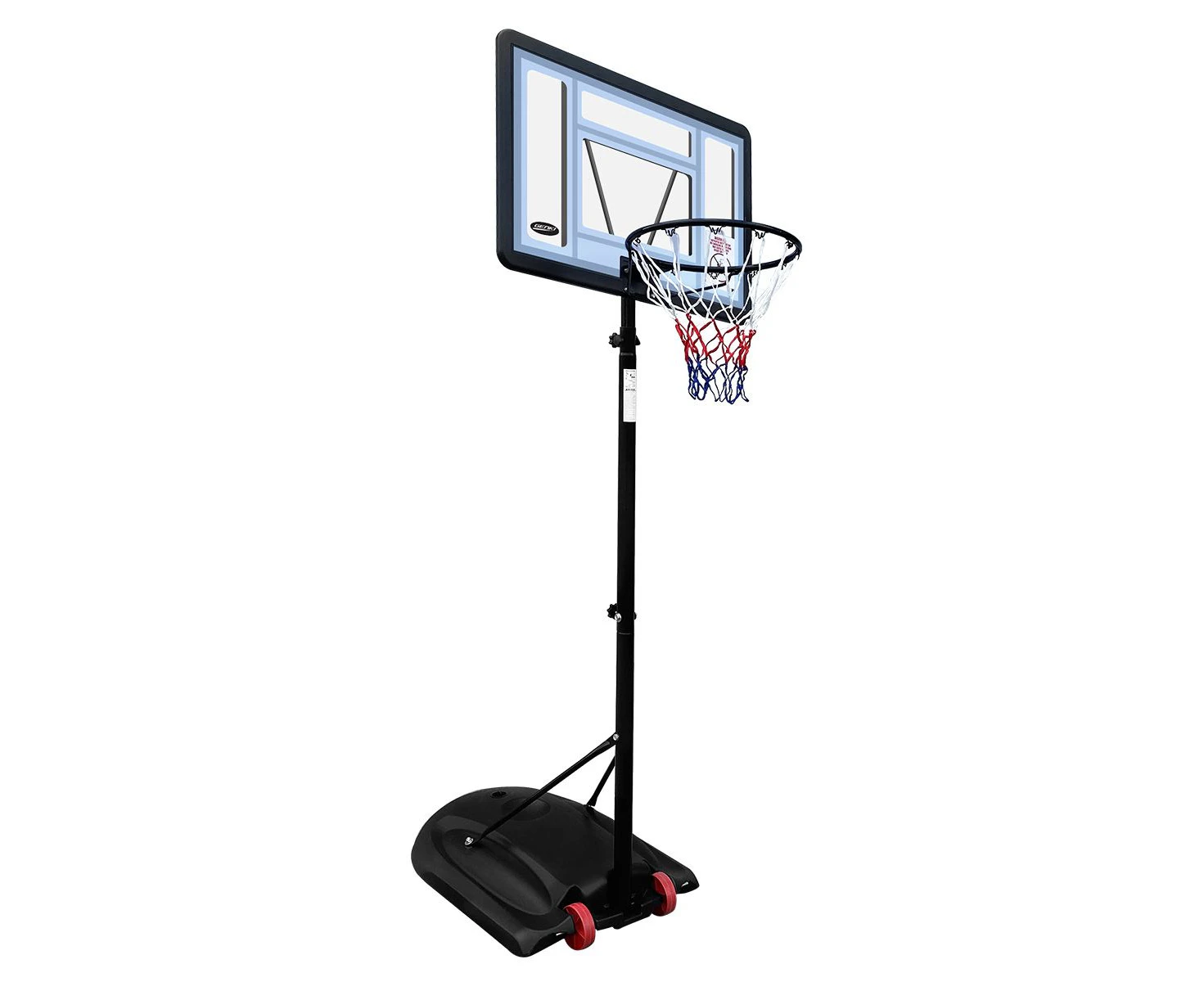 Basketball Hoop Ring Portable Adjustable Stand System Net Backboard Rim Wheels 1.7-2.3m