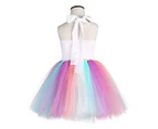 Dadawen Sequin Unicorn Dress for Girls with Pink Headband Birthday Easter Gifts Dance Dresses-Pink