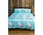 Minecraft Polarbear Reversible Double Quilt Cover Set