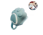 Miserwe Dog Bath Brush Pet Shampoo Brush for Soothing Massaging Washing Deshedding-Blue