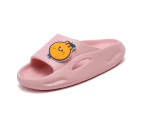 Dadawen Kids Cute Tangerine Slippers Boys Girls Sandals Summer Beach Pool Non-Slip Shoes-Pink