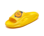 Dadawen Kids Cute Tangerine Slippers Boys Girls Sandals Summer Beach Pool Non-Slip Shoes-Yellow