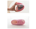 Dadawen Boys Girls House Slippers Kids Cute Cat Warm Comfy Fuzzy Anti-Slip Shoes-Pink