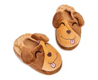 Dadawen Boys Girls Slippers Cartoon Cute Animals Plush Warm Home Shoes