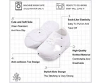 Dadawen Baby First Walking Shoes Toddler Boys Girls Cotton Mesh Breathable Sneakers-White