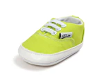 Dadawen Baby Boys Girls Shoes Canvas Toddler Sneakers 0-18 Months Anti-Slip Casual Shoes-Green