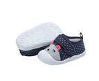 Dadawen Girls Boys Breathable Non-Slip Sneakers First Walkers Shoes-Navy