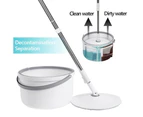 Clean and Dirty Water Separation 360°Rotation Spin Cleaning Mop Bucket Set Hand Press System