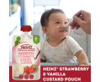 6 x Heinz for Baby Little Treats in Pouch Strawberry & Vanilla Custard 120g