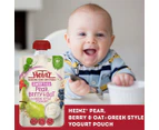 6 x Heinz for Baby Smoothie in Pouch Pear, Berry & Oat + Greek Style Yoghurt 120g