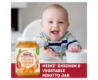6 x Heinz for Baby Food in Jar Chicken & Vegetable Risotto 170g