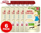 6 x Heinz Little Kids Vanilla Custard in Pouch 120g
