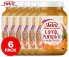 6 x Heinz for Baby Food in Jar Lamb, Pumpkin + Sweet Potato 170g