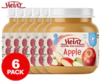 6 x Heinz for Baby Pureed Fruit in Jar Apple 110g