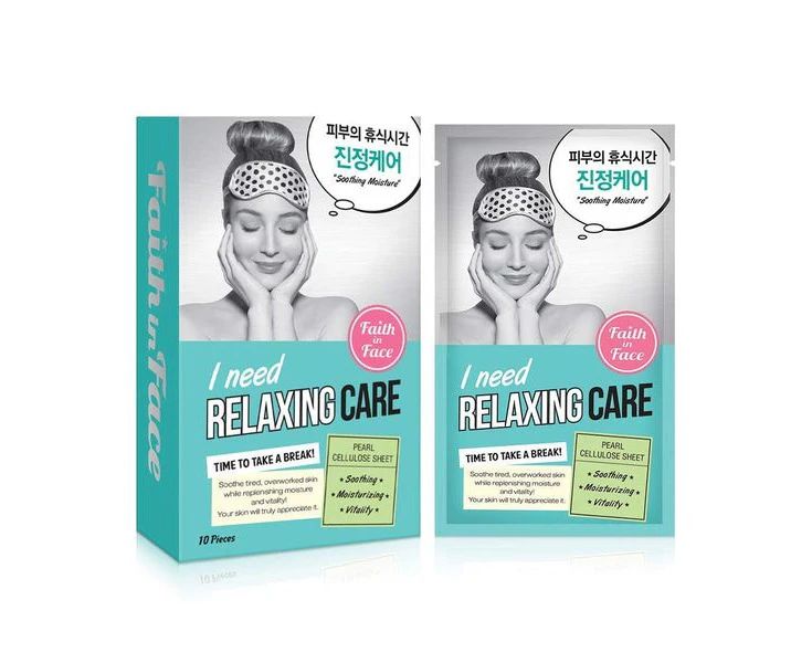 Faith In Face I Need Relaxing Care Sheet Mask (10 Pcs)