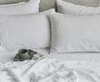 Gioia Casa Vintage French Linen Bed Sheet Set - White 3