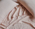 Gioia Casa Vintage French Linen Bed Sheet Set - Pink