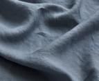 Gioia Casa Vintage French Linen Bed Sheet Set - Denim 6