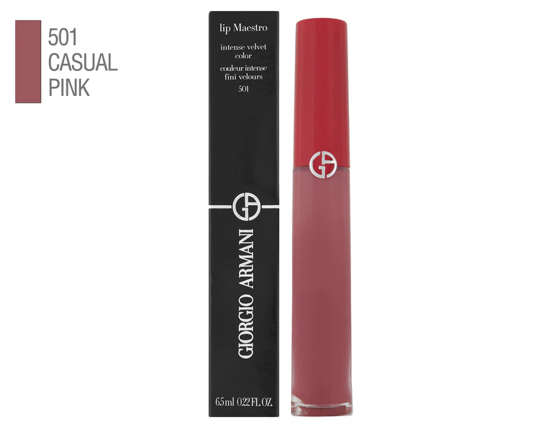 Giorgio Armani Lip Maestro Intense Velvet Color Liquid Lipstick 6.5mL - Casual Pink
