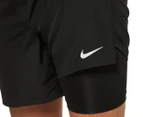 Nike Men's Dri-FIT Challenger 2-in-1 Running Shorts - Black/Reflective Silver