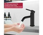Decaura Bathroom Tap Basin Mixer Short Taps Faucet Laundry Vanity Sink DIY Black WELS