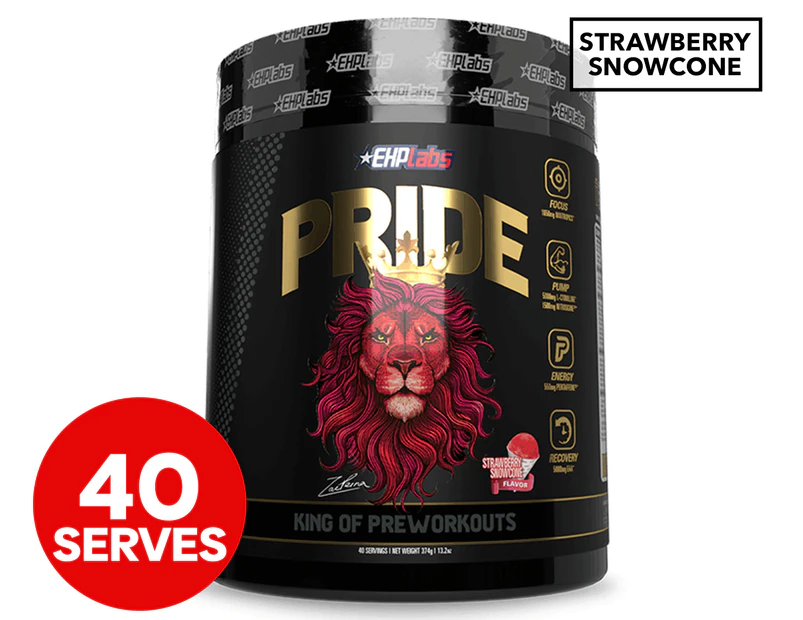 EHP Labs Pride Pre-Workout Strawberry Snowcone 374g / 40 Serves