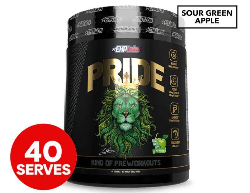 EHP Labs Pride Pre-Workout Sour Green Apple 384g / 40 Serves