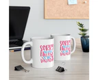 Sorry the Nice Nurse is on Vacation - Funny Double Sided Print - White Ceramic Mug 325ml - Printed In Australia