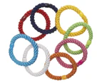 (Resort) - L. Erickson Grab & Go Ponytail Holders, Resort, Set of Eight - Exceptionally Secure with Gentle Hold