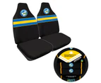 PARRAMATTA EELS Official NRL Seat Cover and Steering Wheel Cover Combo