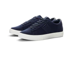 Jack and Jones Mens Miller Canvas Trainers Shoes Footwear Casual Lace Up - Navy Blazer