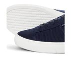 Jack and Jones Mens Miller Canvas Trainers Shoes Footwear Casual Lace Up - Navy Blazer