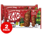2 x 5pk Nestlé KitKat Santa Multipack