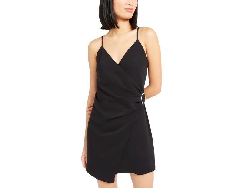 Leyden Women's Dresses Wrap Dress - Color: Black