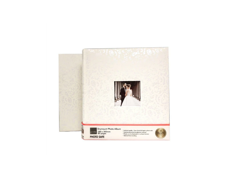 Lace Wedding Dry Mount Album - 280x305