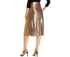 Aqua Women's Skirts Pencil Skirt - Color: Gold
