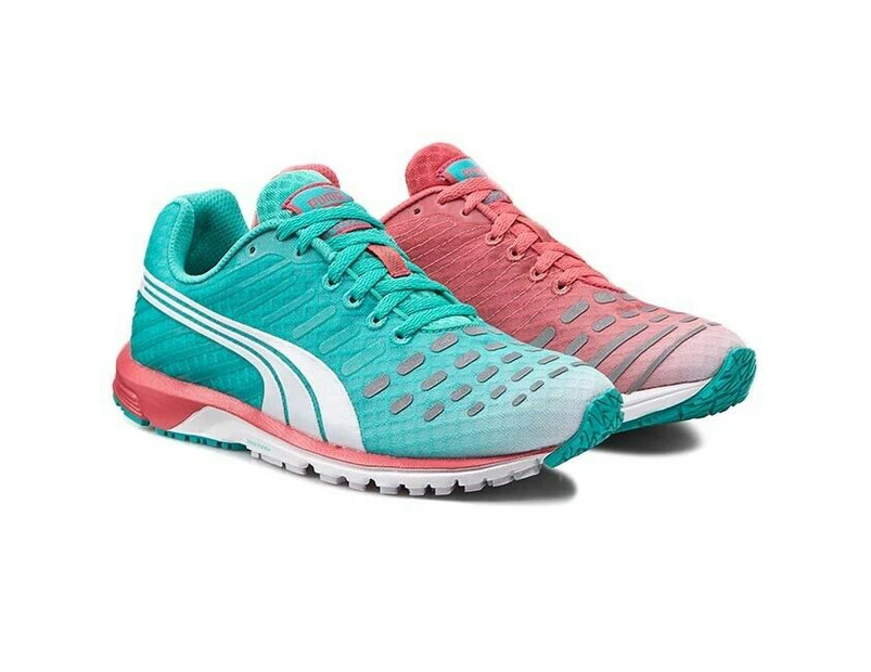 Womens Puma Faas 300 Foam + Runners Running Shoes Green Pink Two Tone Synthetic - Pink