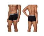 2 x Bonds Everyday Trunks - Mens Underwear Black Shorts Boxers Briefs Jocks - Black