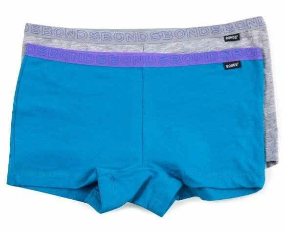 2 Pk bonds girls sports undies underwear stretchies shortie undergarment  shorts uxvd2a