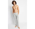Bonds Mens Comfy Livin Jersey Pant - Lazy Marle Grey Tracksuit Pants Trackies Cotton - Lazy Grey Marle