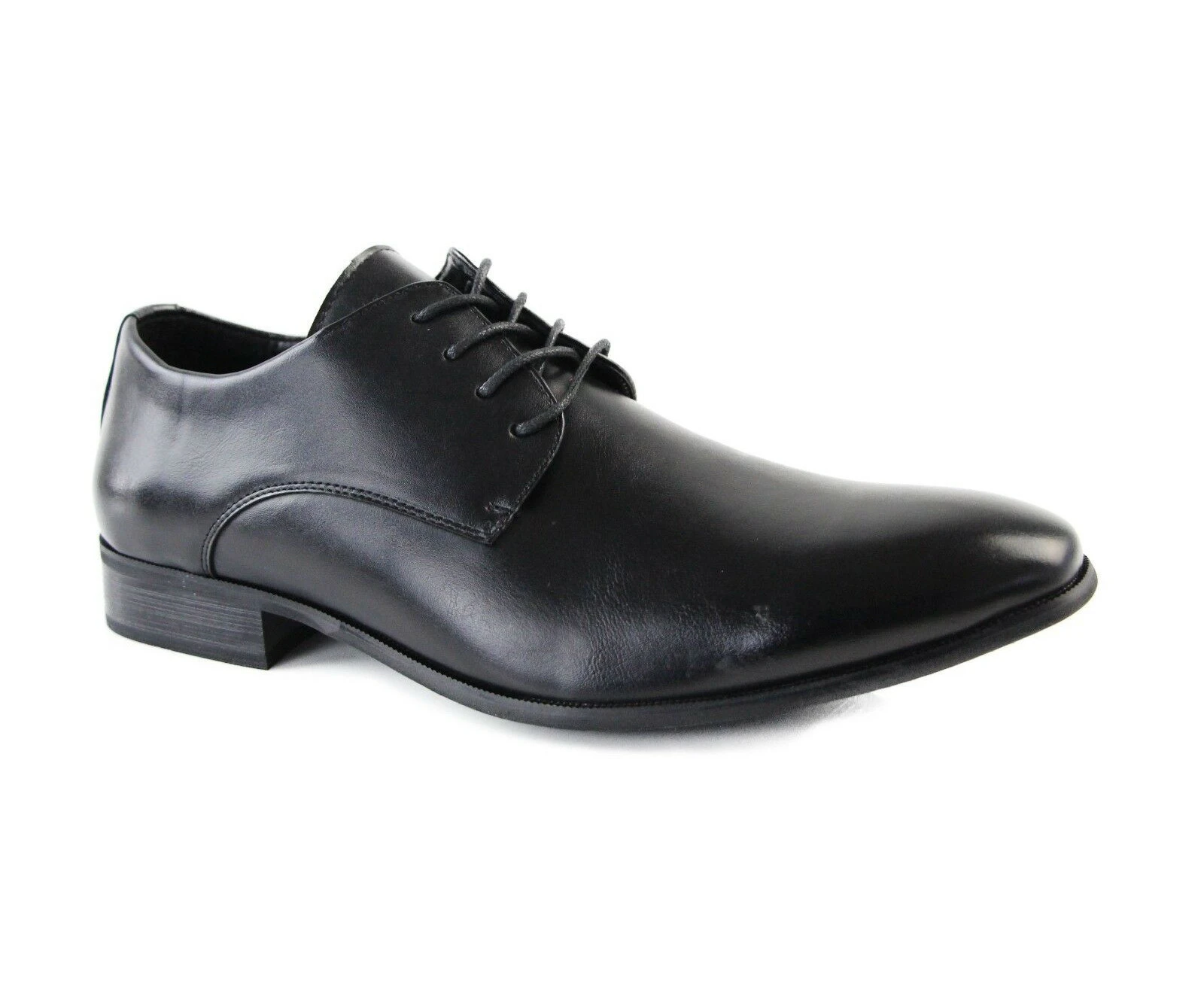 Zasel Bobby Black Lace Up Ups Dress Work Men Leather Shoes Synthetic - Black