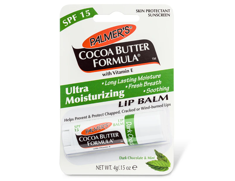 Palmer's Dark Chocolate & Mint Lip Balm SPF15 4g