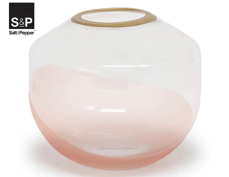 Salt & Pepper 18x15.5cm Grace Vase - Clear Pink