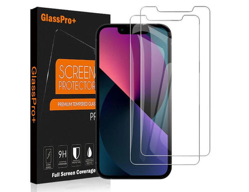 Apple iPhone 13 Mini Screen Protector Tempered Glass Screen Protector Guard (Clear) - Case Friendly