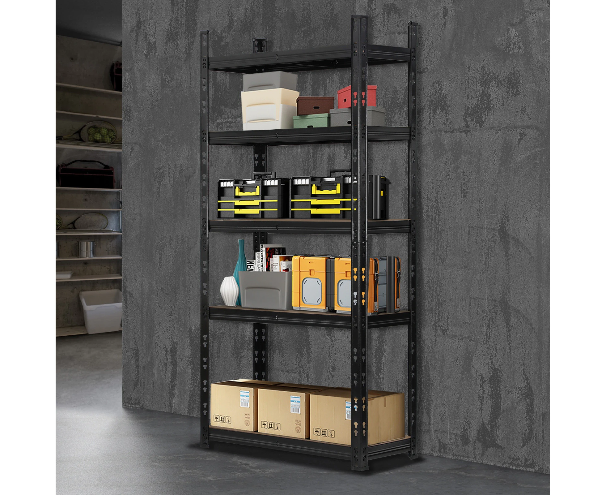 Sharptoo Warehouse Shelving Garage Shelves Storage Rack Steel Pallet Racking