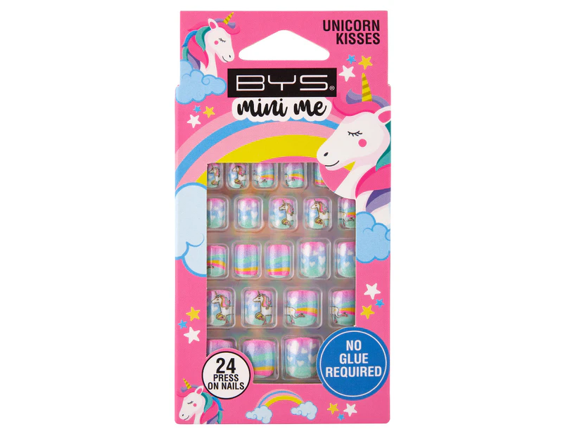 BYS Mini Me Press On Nails 24pk - Unicorn Kisses