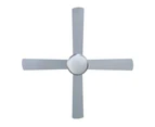 Devanti 52'' Ceiling Fan AC Motor w/Light w/Remote - Silver